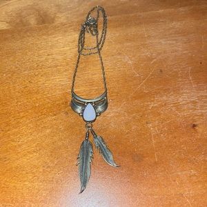 SS MOP Dreamcatcher Necklace part of 3 piece set
